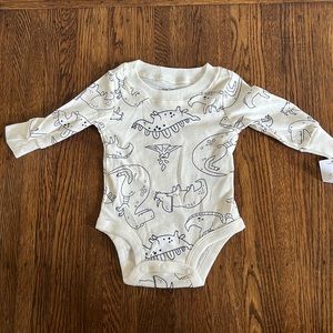 Dinosaur long sleeve onesie
